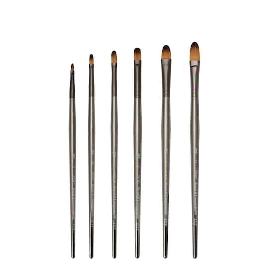 Royal &#x26; Langnickel&#xAE; Zen&#xAE; Series 73 Synthetic All Media Filbert Short Handle Brush, Size 2